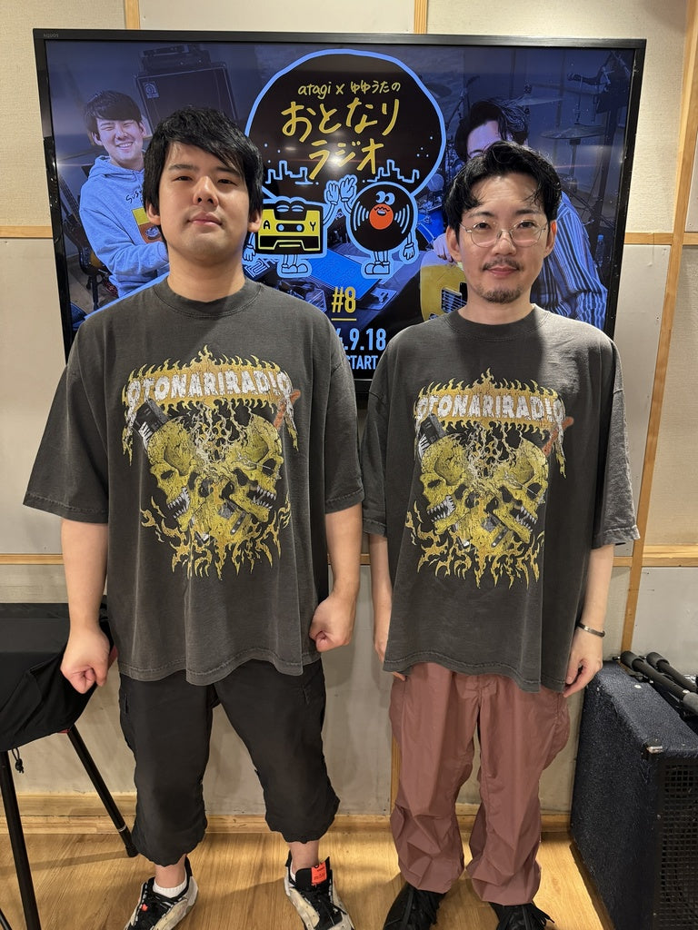 おとラジ ヴィンテージ風バンドTシャツ