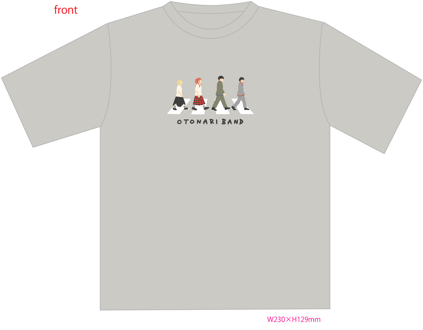 おとラジBand メンバー刺繍 ビッグシルエット Tシャツ