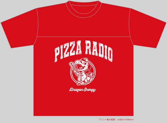 ピザラジ フットボールTシャツ(赤)